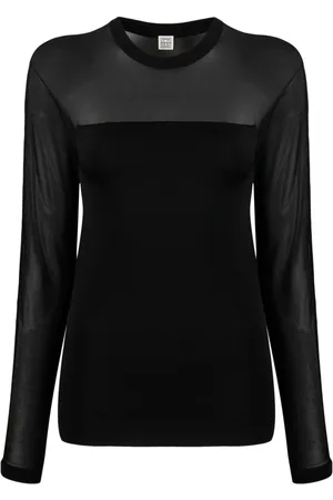 Totême Semi-sheer panelled top