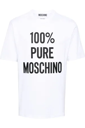 Moschino Slogan-print cotton T-shirt