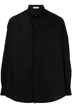 VALENTINO GARAVANI Monogram-jacquard cotton shirt