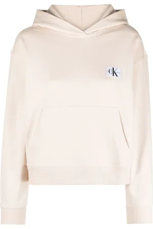 Calvin Klein Logo-patch jersey hoodie