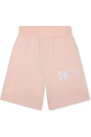 DKNY Logo-print cotton track shorts