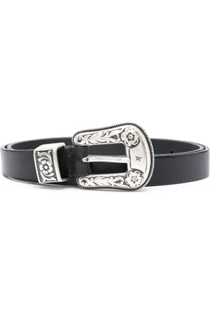Golden Goose Buckle-engraved belt