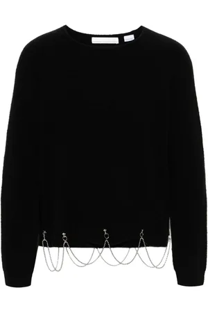 Random Identities Long-sleeved chain-embellished jumper