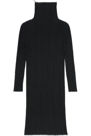 Maison Margiela Long sleeves plissé midi dress