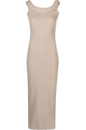 Totême Roll off-shoulder knitted dress