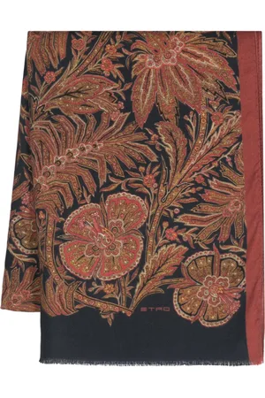 Etro Floral-print cashmere-blend scarf