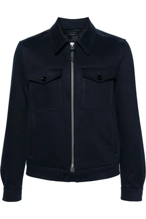 Tom Ford Straight-point collar shirt jacket