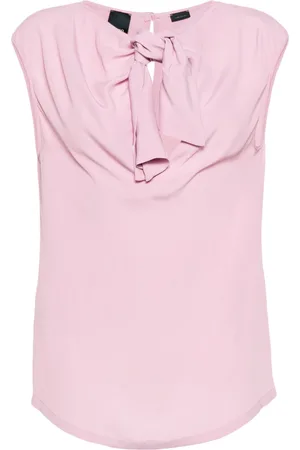 Pinko Knotted crepe blouse