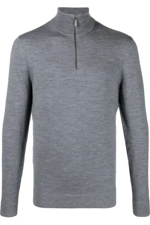Calvin Klein Embroidered-logo wool jumper