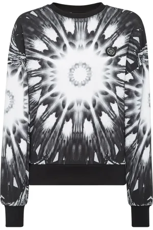 Philipp Plein Kaleidoscopic-print cropped sweatshirt