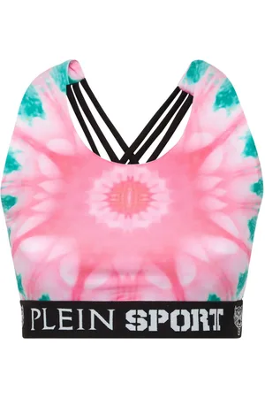 Philipp Plein Logo-underband tie-dye bra