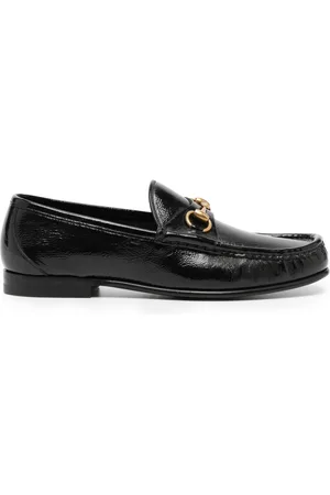 Gucci Horsebit detail leather loafers