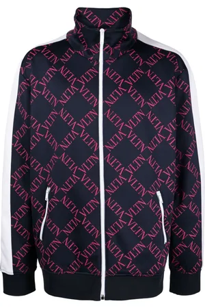 VALENTINO GARAVANI Logo-print zip-front track jacket