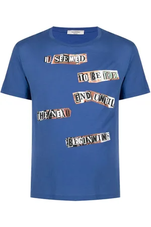 VALENTINO GARAVANI Slogan-print cotton T-shirt