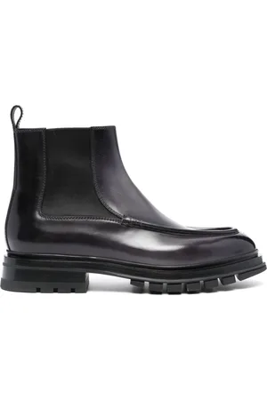 santoni Leather Chelsea boots
