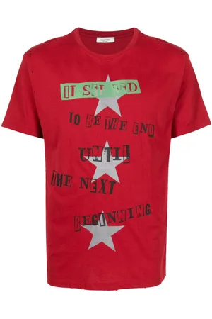 VALENTINO GARAVANI Slogan-print cotton T-shirt