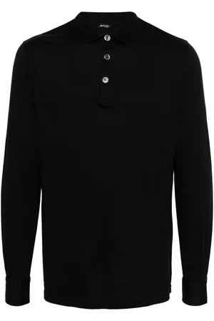 Kiton Long-sleeve jersey polo shirt
