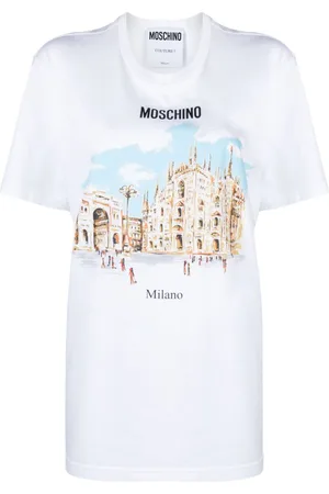 Moschino Illustration-print organic cotton T-shirt