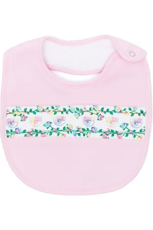 Chiara Ferragni Eyelike-printed stripe jersey bib