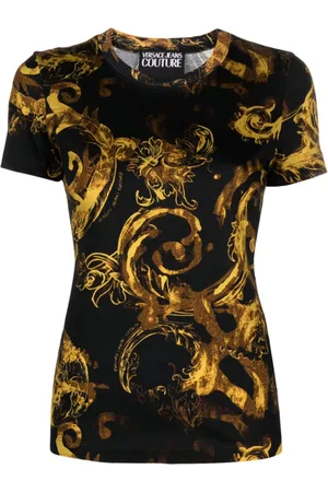 VERSACE Watercolour Couture cotton T-shirt