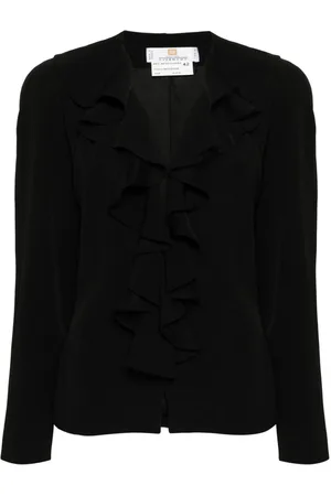 Givenchy 1990s single-breasted ruffled jacket