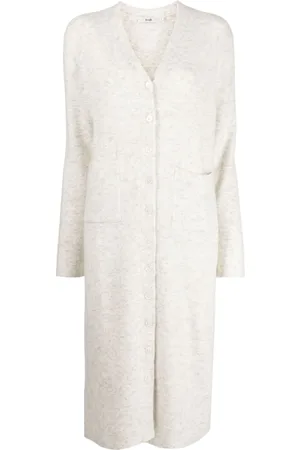 B+AB Brushed-effect fine-knit cardigan