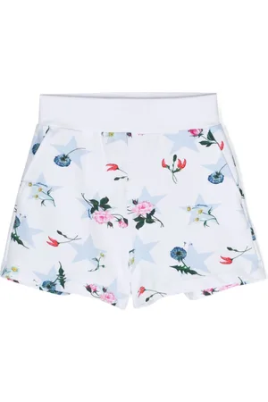 MONNALISA Floral-print jersey-texture shorts