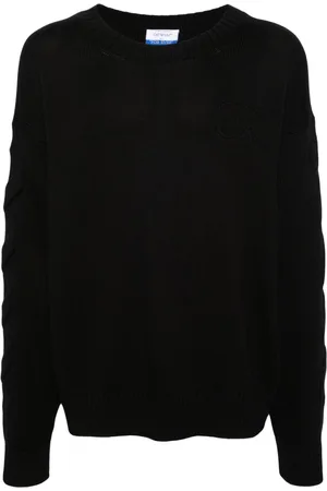OFF-WHITE 3D Diag ribbed-knit jumper