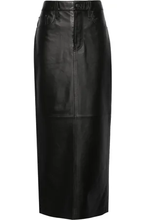WARDROBE.NYC Leather maxi column skirt