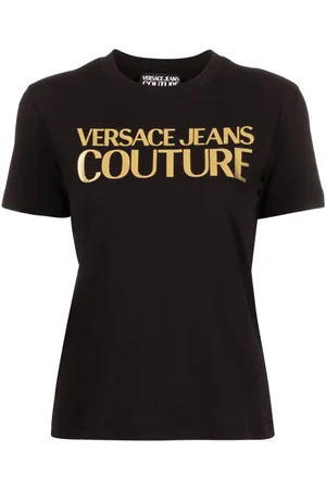 VERSACE Logo-print cotton T-shirt