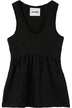 Jil Sander Crinkled flared top