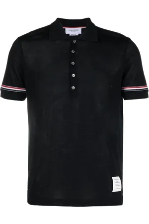 Thom Browne RWB-stripe polo shirt