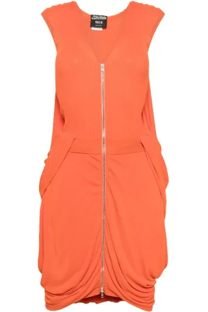Jean Paul Gaultier 2000s ribbed-knit gathered minidress