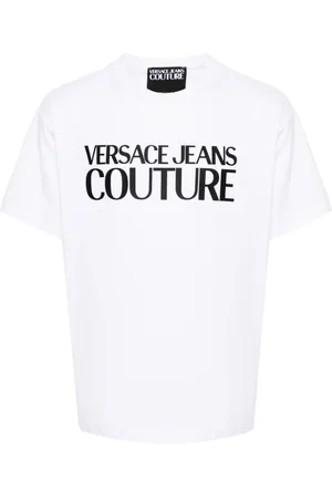 VERSACE Logo-print cotton T-shirt