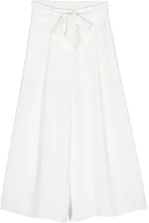 MONNALISA Pintuck wide-leg trousers