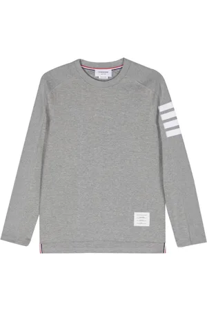 Thom Browne 4-Bar stripe cotton sweatshirt