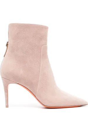 santoni 65mm suede ankle boots