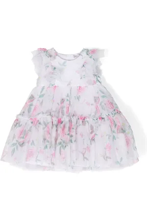 MONNALISA Floral-print layered dress
