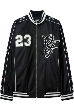 OFF-WHITE Varsity-patch bomber jacket