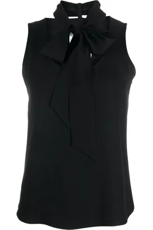Moschino Bow-detail sleeveless blouse