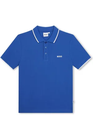 HUGO BOSS Logo-print cotton polo shirt