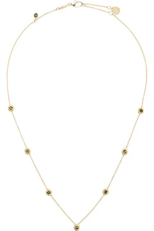 Brumani 18kt yellow Joy diamond and tourmaline necklace