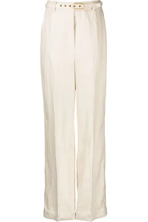 ZIMMERMANN Matchmaker straight-leg linen trousers