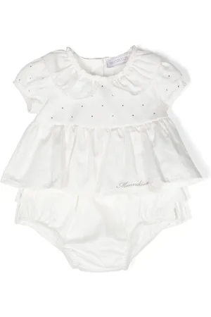 MONNALISA Rhinestone-embellished cotton blouse set (set of two)