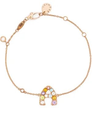 Brumani 18kt yellow gold A Bossa Das Letras multi-stone bracelet