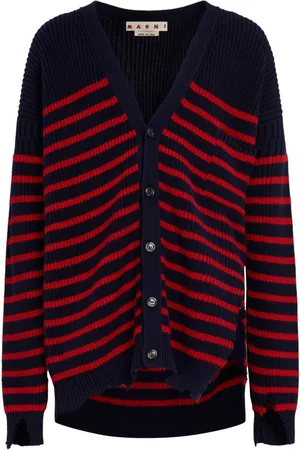 Marni Striped V-neck cardigan