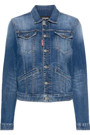 Dsquared2 Mid-wash denim jacket