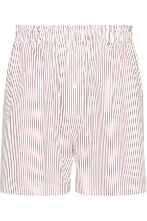 Maison Margiela Striped cotton shorts
