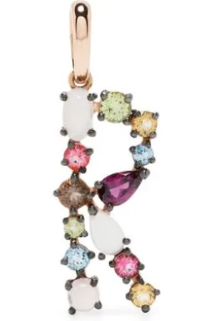 Brumani 18kt rose gold A Bossa Das Letras multi-stone letter pendant