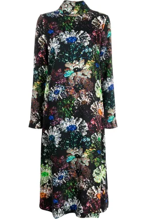 STINE GOYA Mille satin midi dress